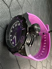 51 MM INVICTA PRO DIVER MEN BLACK AND PURPLE WATCH MODEL: 17801, JAPAN QUARTZ